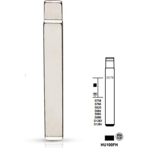 For keydiy KD xhorse VVDI JMD 71# HU100 HU100FH Metal Uncut Blank Flip Remote Key Blade For Opel, Chevrolet,Buick