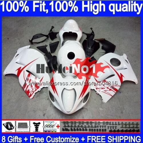 Injection For SUZUKI Hayabusa GSXR 1300 2008 2009 10 11 12 29MC.157 GSXR-1300 GSXR1300 08 09 2010 2011 2012 Fairing Glossy white