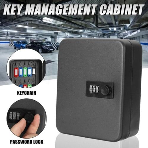 Home Combination Lock Key Safe Box Lockable Metal Password Office Wall Mounted Key Password Safe Organizer #734