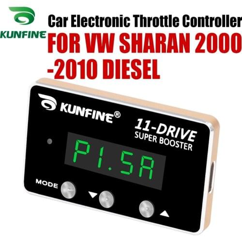 KUNFINE Car Electronic Throttle Controller Racing Accelerator Potent Booster For VW SHARAN 2000-2010 PETROL DIESEL