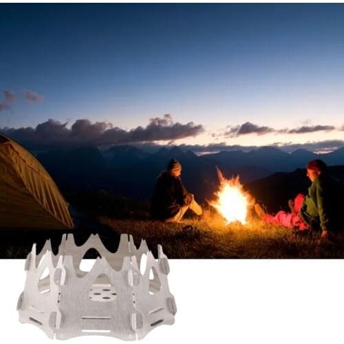 Lightweight Picnic Stove Folding Wood Stove for Outdoor Picnic Hiking Cooking