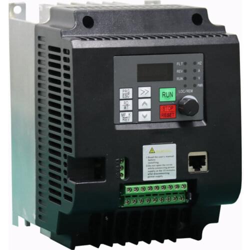 HOT! 4KW/5.5KW/ single-phase input 220V three-phase output 380V VFD Frequency Converter Adjustable Speed NF9100-1T3