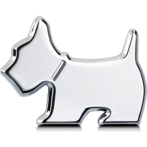 Pet dog Logo For Audi Toyota Hyundai Mercedes BENZ Lexus Chevrolet Skoda BMW Car Sticker Auto Decoration Fender Badge Emblem