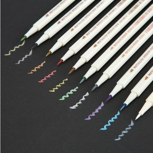 Marker Pen Stationery School Supplies Pen School Stationery Office Gold and Silver Marker Pen Kids Gift Office Tools