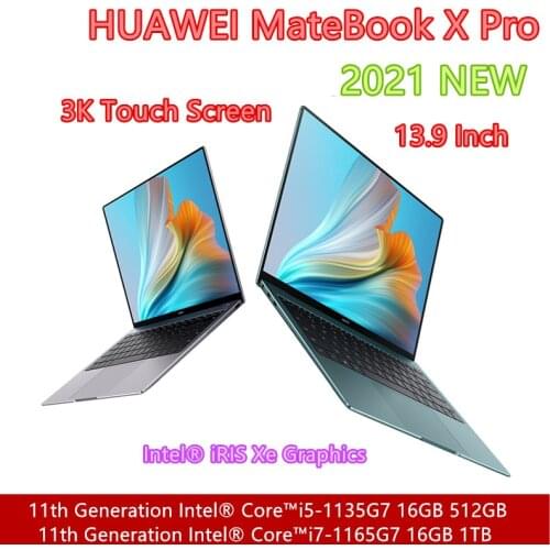 HUAWEI Laptop MateBook X Pro 2021 With i7-1165G7 iRIS Xe Graphics 16GB Ram 1TB SSD 13.9 Inch 3K Touch Share 7.0