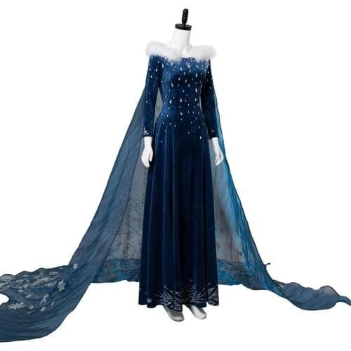 Olafs Adventure Queen Elsa Dress Cosplay Elsa Anna Female Girl Kid Dress Outfit Halloween Carnival Cosplay Costume