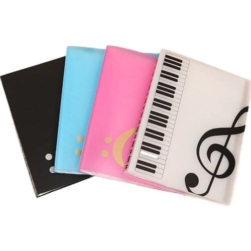 1pcs Fashion A4 Music Teaching File Folder 40 Sheets Piano Sheets Music Document File Organizer Folder Creative School Supplies