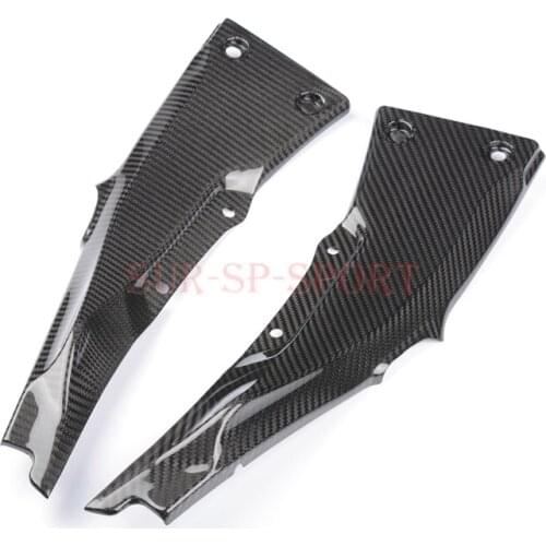 Sub Frame Heat Sheild Cover For Kawasaki ZX10R 2016 2021 Full Carbon Fiber 100