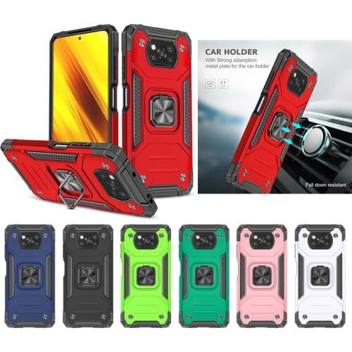 Kickstand Anti-shock Luxury Case for Xiaomi Mi 11 10S 10T Lite Poco X3 NFC F3 5G Redmi Note 10 9T 9S 9A 9C K40 K30 Cover