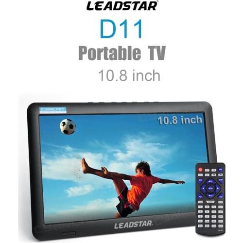 LEADSTAR D11 Portable TV 10.8 Inch Full-view LED Television Mini Small Car Digital and Analog TV Support HDin H.265 AC3