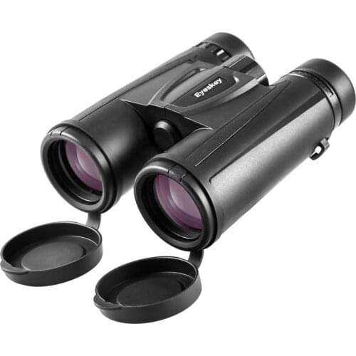 10x42 Camping Hunting Scopes Eyeskey HD Binoculars wide angle professional Telescope with Neck Strap Carry Bag