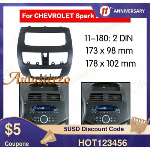 Car radio Frame Panel Auto Radio Stereo Fascia For Chevrolet Spark Beat daewoo matiz 2010 autostereo panel kit radio fascia