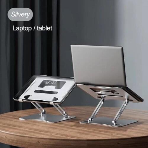 Aluminum Alloy Adjustable Laptop Stand Folding Portable For Notebook MacBook Computer Bracket Lifting Cooling Holder Non-slip