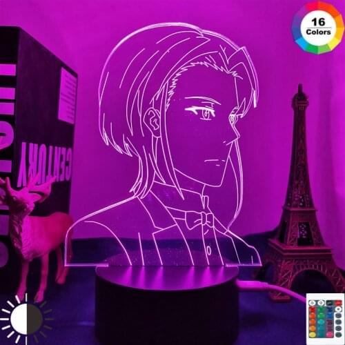 Moriarty The Patriot William James Moriarty Led Night Light for Bedroom Decor Nightlight Gift Anime Moriarty The Patriot 3d Lamp