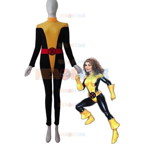 Adult X- Men Kitty Pryde Shadowcat Superhero Costume Spandex Catsuit Halloween Female/Woman/Girl Cosplay Costume