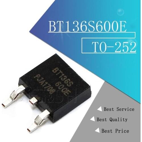 10pcs/lot BT136S600E BT136S-600E triac SMD TO-252 new original