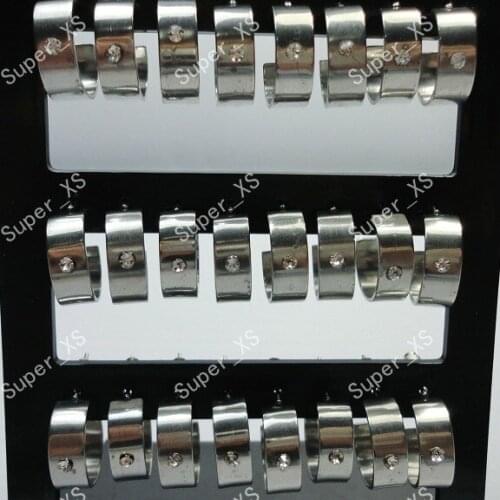 24pcs wholesale jewelry lots Top fashion stainless steel Earrings free shipping LB283