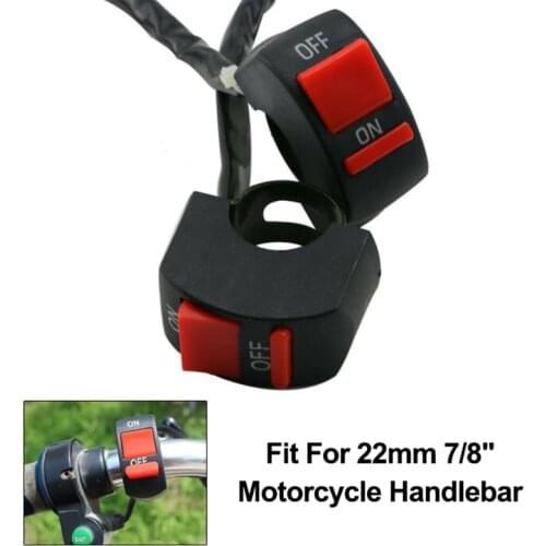 2x7/8" 22mm Motorcycle Handlebar Switches LED headlight switch On Off Button Spot Fog Lights Turn Signal Electrical Start Switch