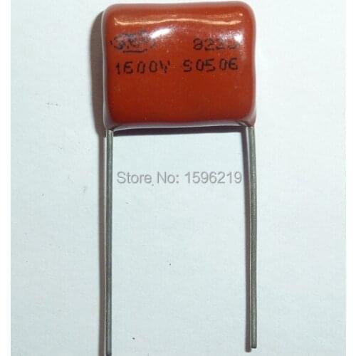 50pcs CBB capacitor 822 1600V 822J 1.6KV 6800pF 8.2nF P15 CBB81 Metallized Polypropylene Film Capacitor