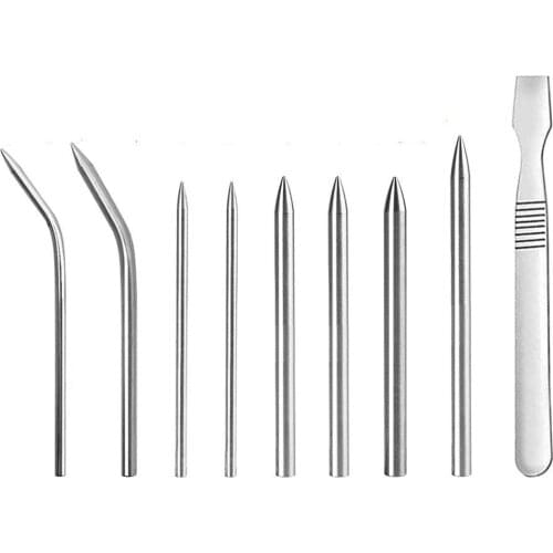 6/9Pcs Portable Umbrella Rope Needle Stainless Steel Needle Bracelet Knitting Needle DIY Jewelry Accessories Sewing Tool