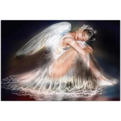 5d Diamond Painting Full Drill Square Angel DIY Wall Art Embroidery Full Display Portrait Handmade Gift