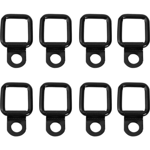 8pcs Heavy Duty Cargo D Ring Tie Down Anchors Trailer for Jeep Wrangler JK YJ TJ Sports Unlimited Freedom Rubicon X 1995-2017
