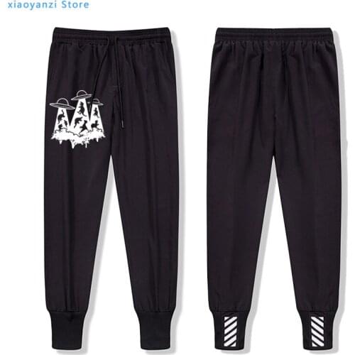 UFO sweatpants Dinosaur Abduction Take It Away men long pants High Quality unisex sportswear trousers for man women