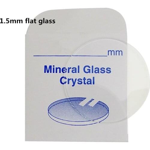 Watch Crystal Flat Round Hardened Standard Mineral Glass Crystal 1.5mm Thick
