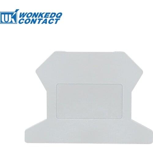 D-UK1.5 1Pc End Cover For UK1.5 Electrical Terminals Wire Connector UK Din Rail Terminal Block Accessories End Barrier Plate