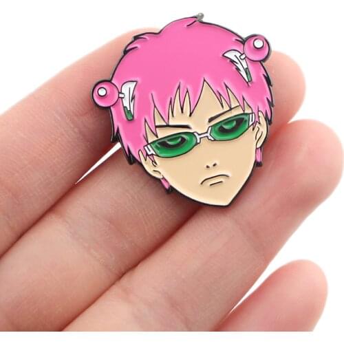 DZ1180 Anime The Disastrous Life of Saiki Kusuo Figures Pins for backpacks Lapel Enamel Pins and Brooches Badge Kids for Gifts