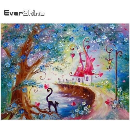 EverShine 5D Diamond Painting New Arrivals Diamond Mosaic Cross Stitch Diamond Embroidery Full Round Cartoon Home Decoration