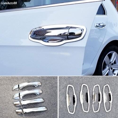 Car ABS Chrome handle Protective Cover Door Handle Outer Bowls Trim For Skoda Octavia A7 2021 2015 2016 2017 2018 2019 2020