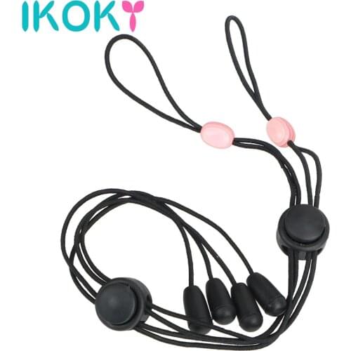 IKOKY Nipple Clamps Clitoris Stimulation Elastic Nipple Clip Bound Breasts Flirting Toy Sex Toys For Couple Female Masturbation