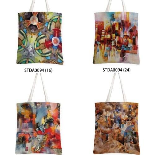 Stationery organizer Color personality geometric pattern Packaging bags Storage items Bag for documents Womens beach bag travel