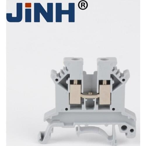 Din Rail Terminal Blocks Type Spring Connection Connector Screwless Brass Wire Conductor UK2.5B/3N/5N/6N/10N/16N/25N