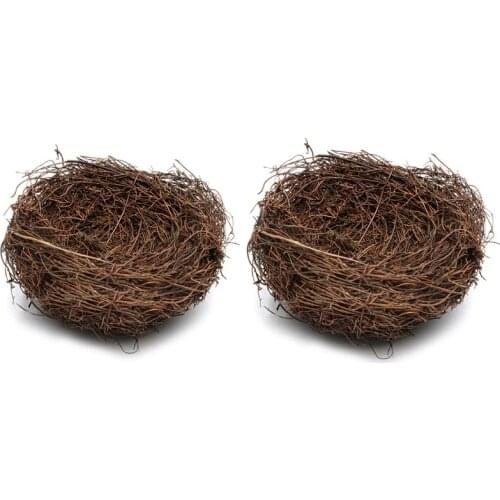 Creative Easter Decor of Simulated Mini Artificial Quail Egg Birds Nest Model 10cm/15cm