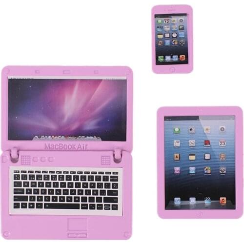 The Doll Accessory 3-inch Laptop Has Four Styles, Suitable For Children With Christmas Toys And Birthday Gifts
