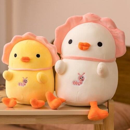 25/35/45cm Cute Garden Baby Chicken Plush Toy Soft Stuffed Cartoon Animal Doll Room Decor Birthday Gift For Children Girls