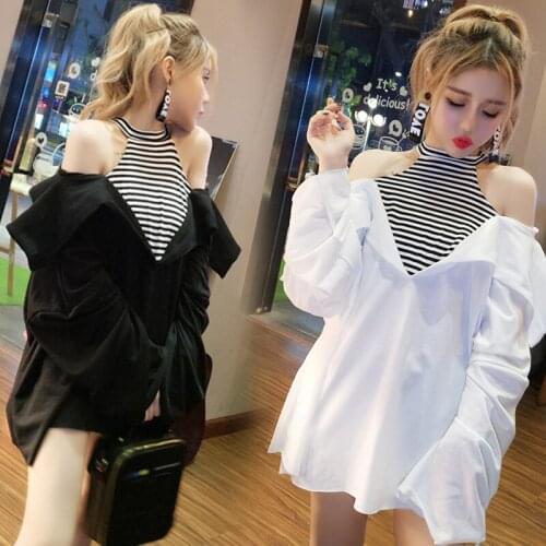 Женские рубашки в полоску Missoov China At AliExpress