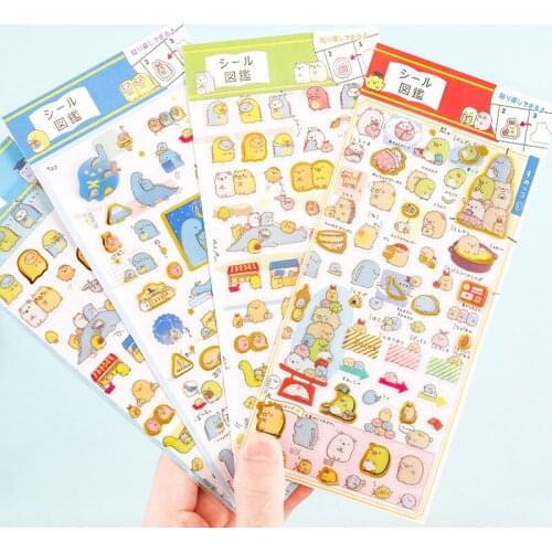 Cartoon Animal Watermelon Stickers Kawaii Stationery Cute stickers Scrapbooking Diary Decoration Bronzing Stickers School Suppli