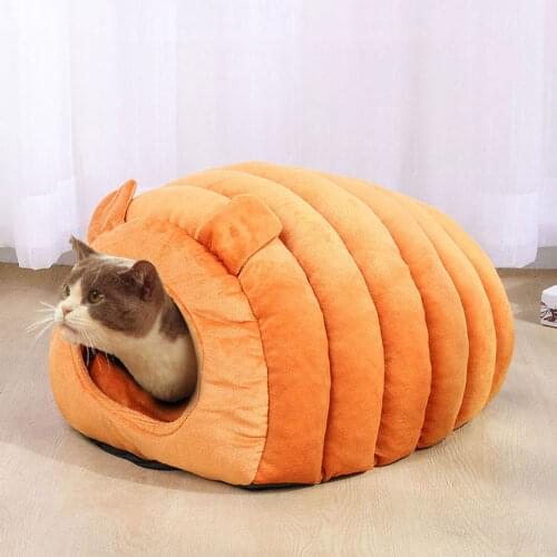 Soft Cat Beds Winter Warm Pet Nest Small Dog Puppy Kennel Hamster House for Cats Sleeping Bag Nest Cave Bed