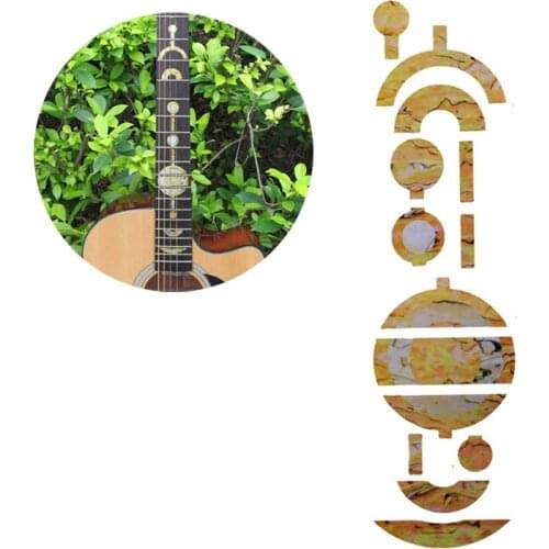 Guitar Fret Inlay Stickers Imitation Abalone Fretboard Neck Decals Marker For Acoustic Electric Guitar