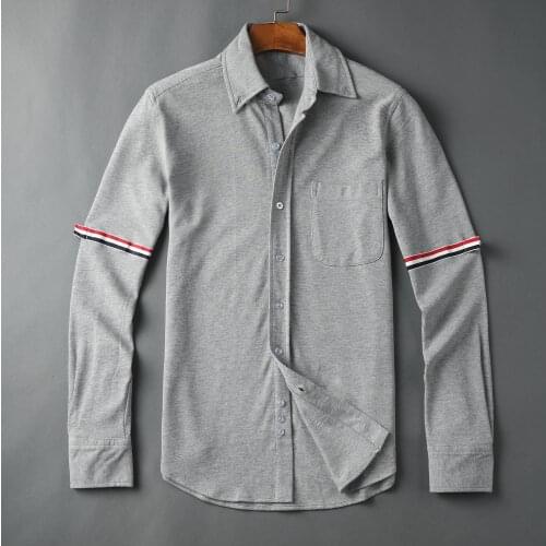 2021 New Design Men Shirt Women Blouse Long Sleeve Cotton Oxford Fabric Soft Solid Striped Casual Fashion Club Top Korean Style