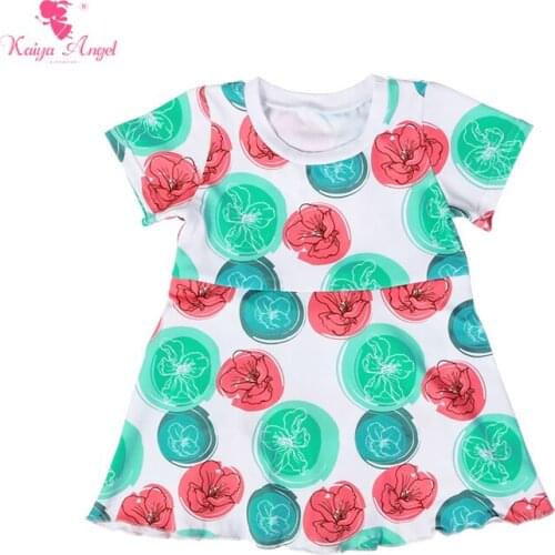 Kaiya Angel Newest Wholesale Newborn Girl Bubble Flower Clothes Short Sleeve Bodysuit With Tulle Baby Bodysuit 0-24M