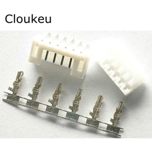 PH2.0 7P Straight pin Connecting terminal PH 2.0mm 7Pin Connector Plug+Socket+Metal reed 50Sets
