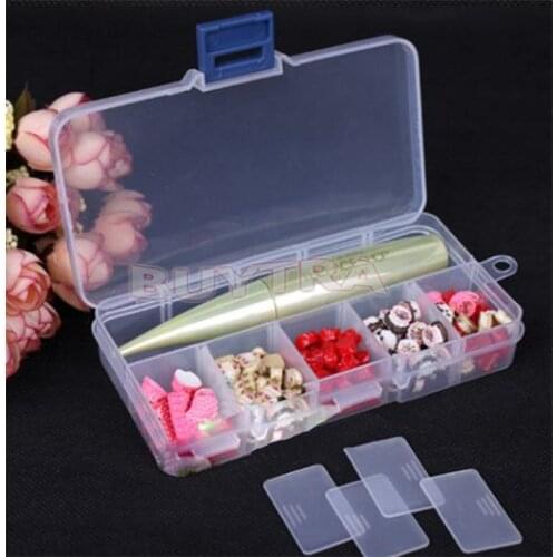 Plastic Adjustable Jewelry Box Storage Case Craft Jewelry Organizer Beads Diy Jewelry Making Finding