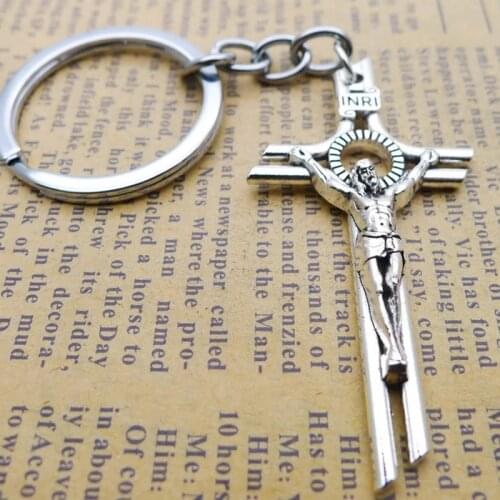 New Alloy Cross Keychain Pendant Jewelry Accessories