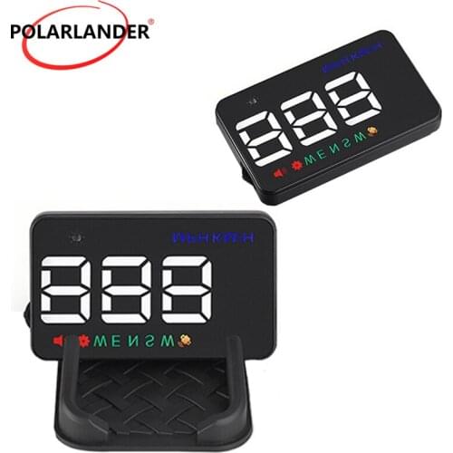 A5 HUD 3.5 inch Display GPS Digital Speedometer km/h MPH Warning Windshield Projector Car Head Up Display