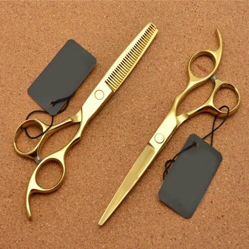 Japan 6" Stainless brand Professional Hairdressing Scissors Cutting Shears Thinning Scissors Salon Hair Scissor
