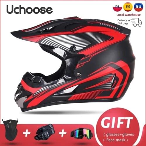 Professional Motorcycle Helmet Off-road Helmet Downhill DOT Racing Motocross Casque Moto Helme3 Free Gift Suitable For Kid
